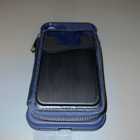 iPhone 11 Pro Max XS XR SE2020 Zipper Leather Wallet Case Card Holder Cover Used - Picture 6 of 15